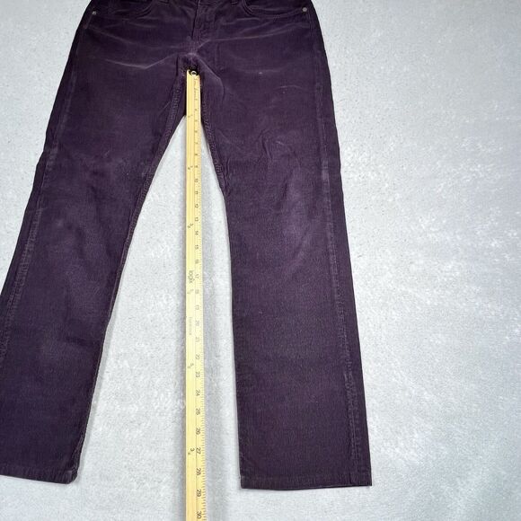J BRAND Pants Mens Size 33 Purple Kane Slim Straight Leg Cotton Stretch Jeans - Picture 6 of 12
